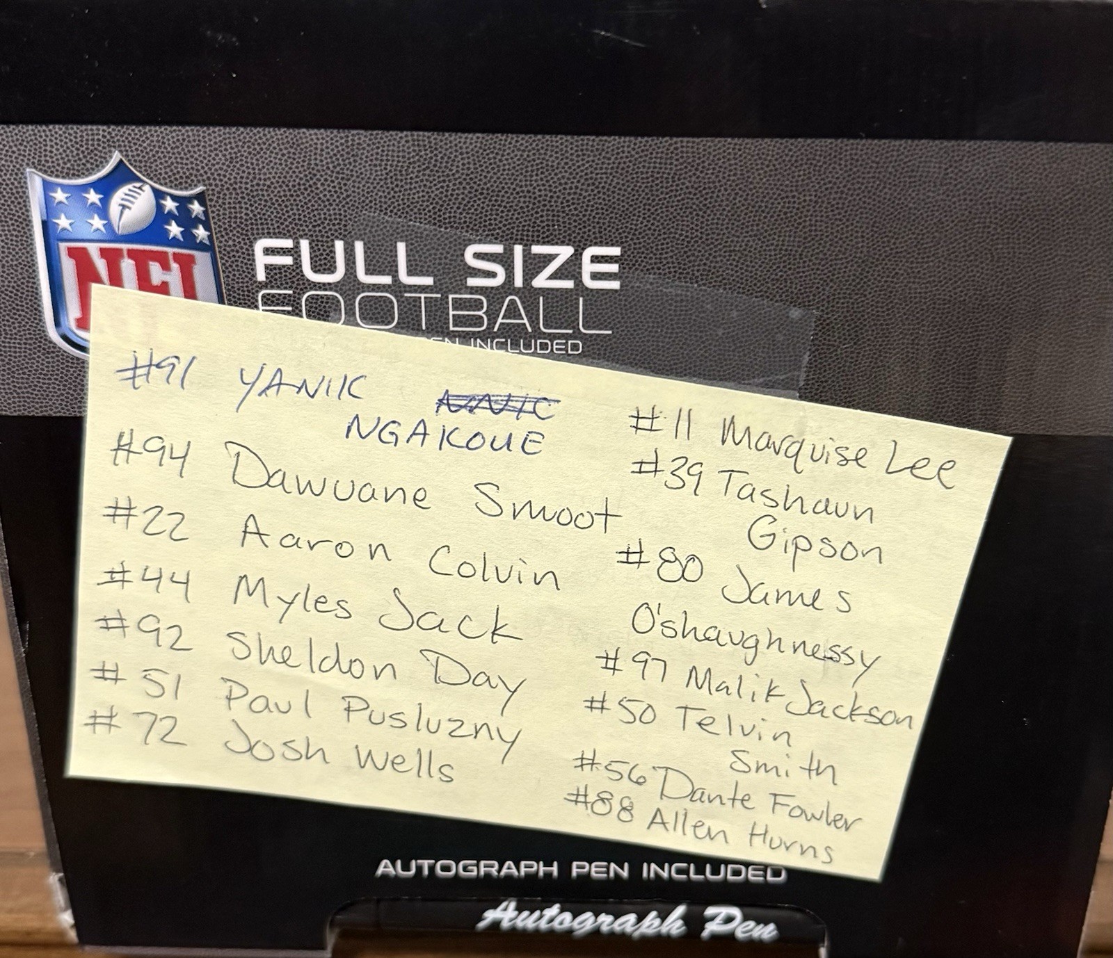 Jacksonville Jaguars 2017 NFL Team Players Signed Autographed Football