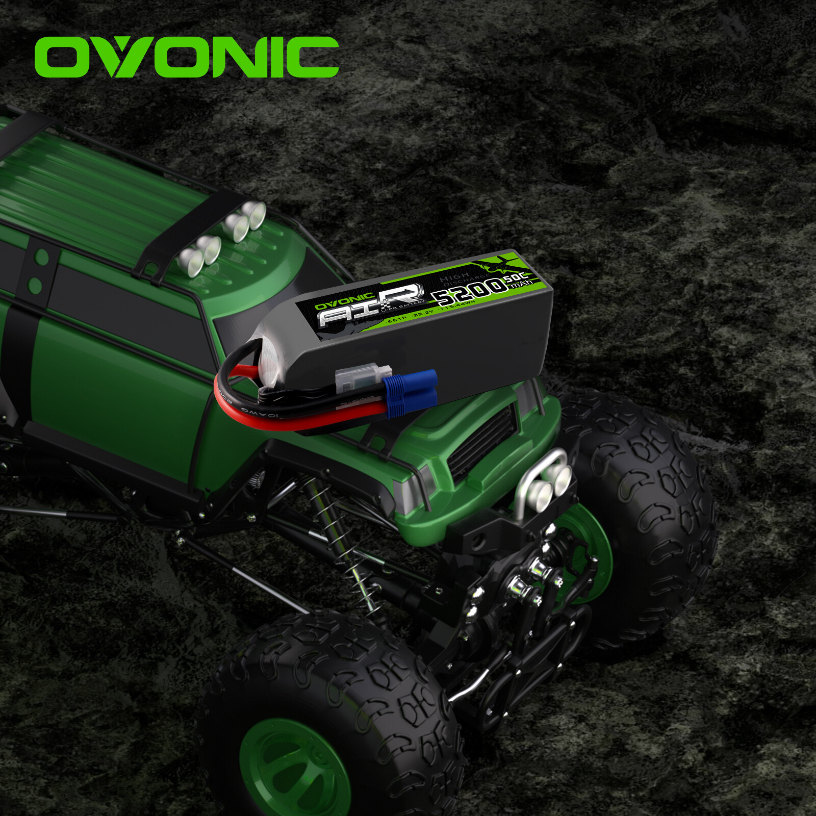 2x Ovonic 22.2V 50C 6S 5200mAh Lipo Battery EC5 for RC Car Truck Heli Jet Boat