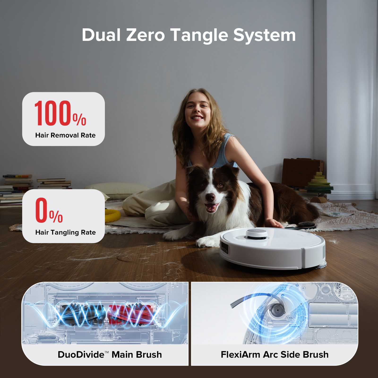 Roborock Qrevo Curv Vacuum&Mop,18500Pa,Zero-Tangling,FlexiArm Tech - Refurbished