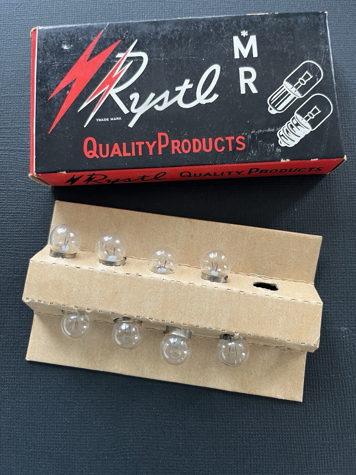 Vintage Rystl MR Light Bulbs RYSTL -MR 6-8V NO. 51 Radio Components