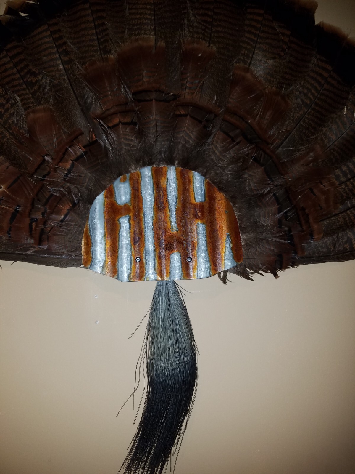 Turkey Fan and Beard Mounting Kit (Rustic Tin)