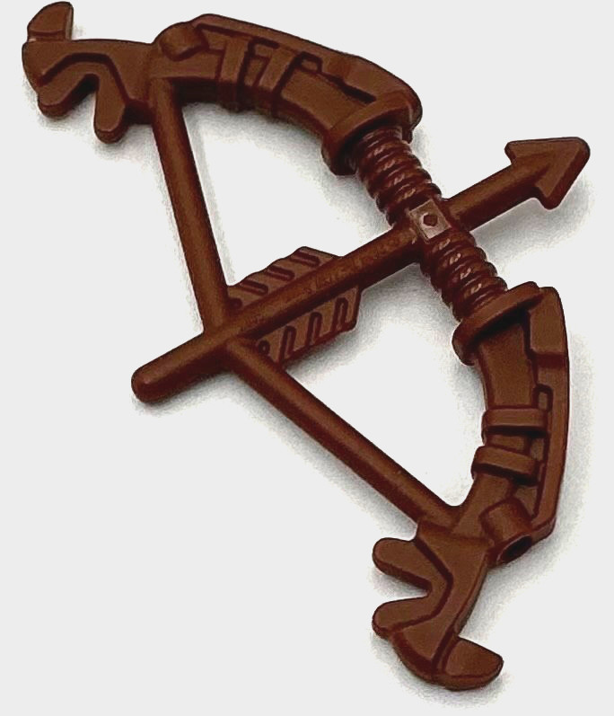 Lego New Minifigure Weapon Hunter Bow Recurve with Ornate Limbs Arrow Drawn