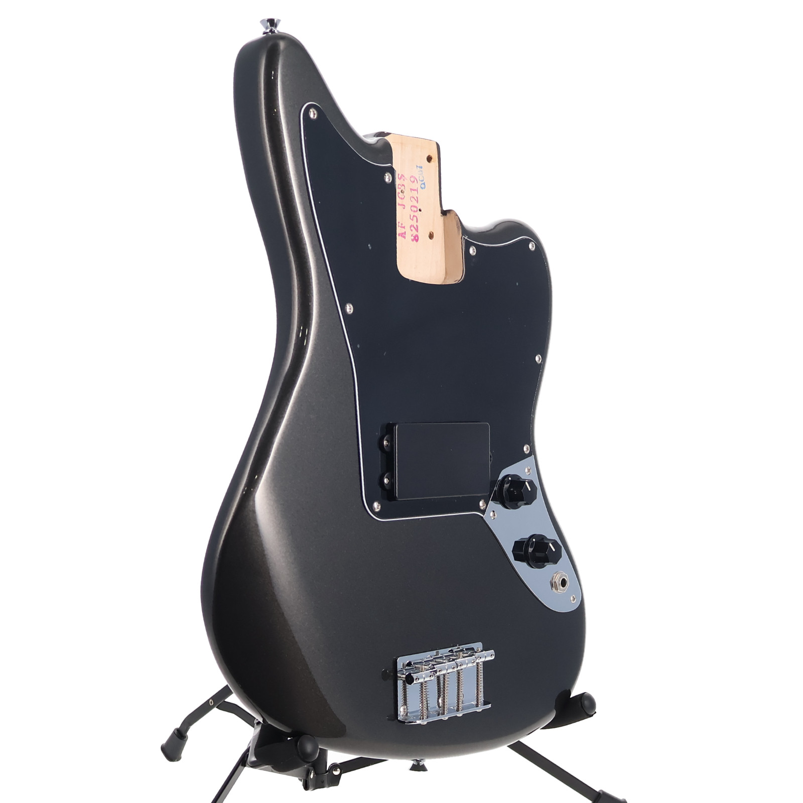 Squier Jaguar Bass Body Affinity Series Charcoal Frost Metallic Fully Loaded