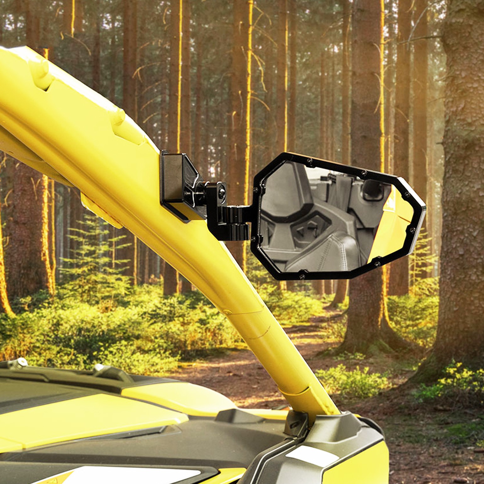 UTV Rear View Side Mirrors Aluminum for 2024-2025 Can Am Maverick R/R Max X RS