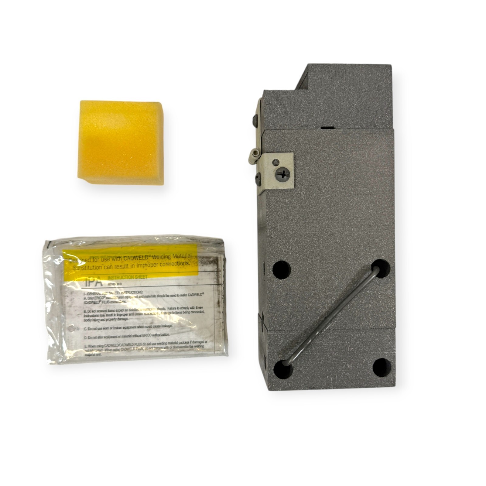 Erico Cadweld TAC2Q2G Graphite Mold for Welding Cable to Cable Tee 4/0 to 2/0