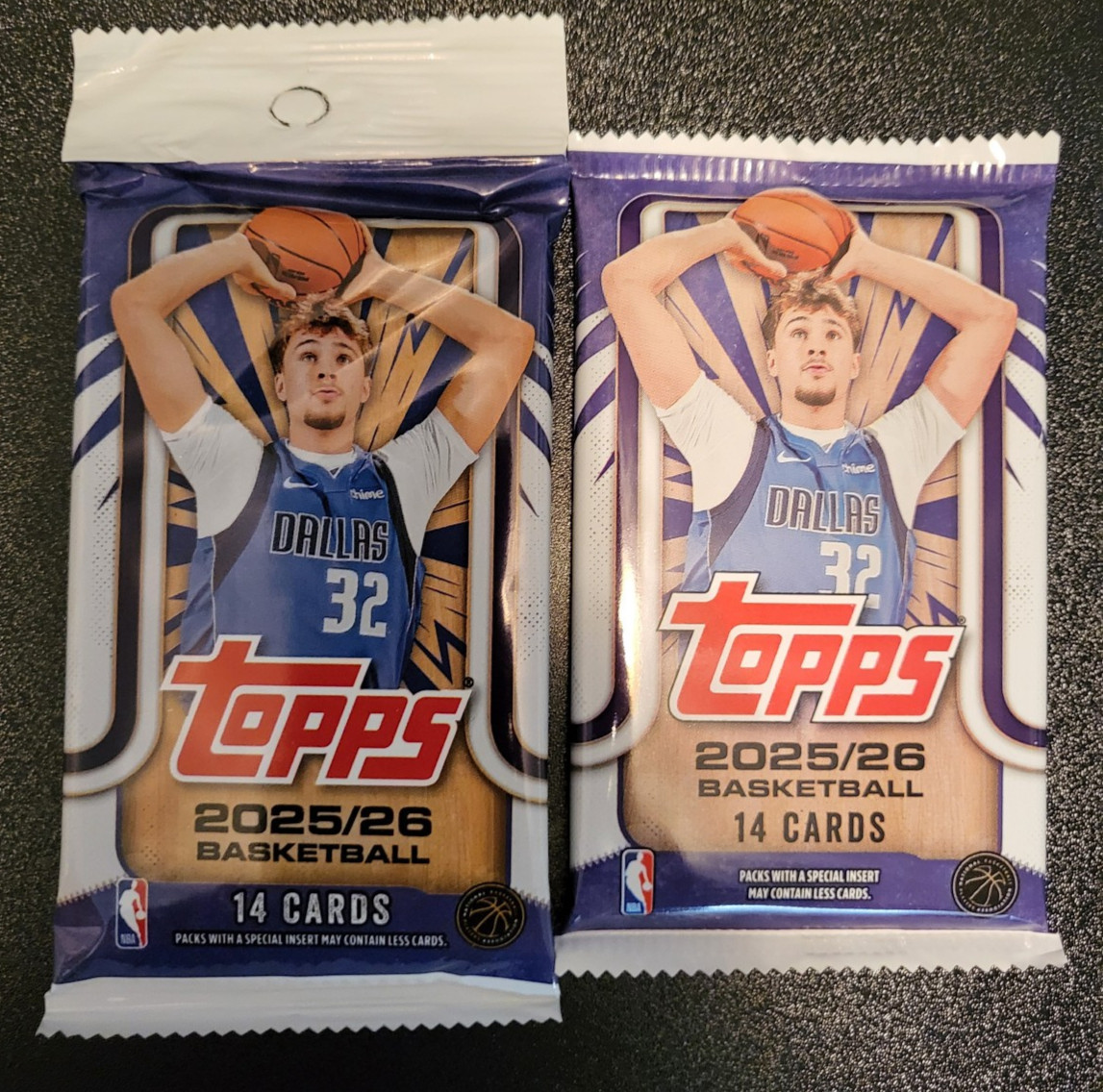 2025-26 Topps Basketball 14 Card Mega Pack + 14 Card Hanger Pack = 28 cards