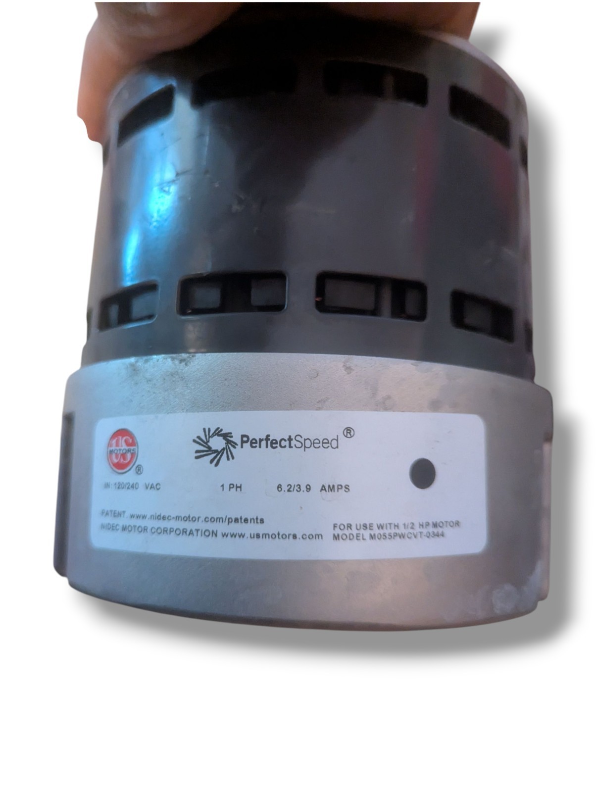 US Motors Furnace Blower Motor 1/2 HP Motor Model M055PWCVT-0344