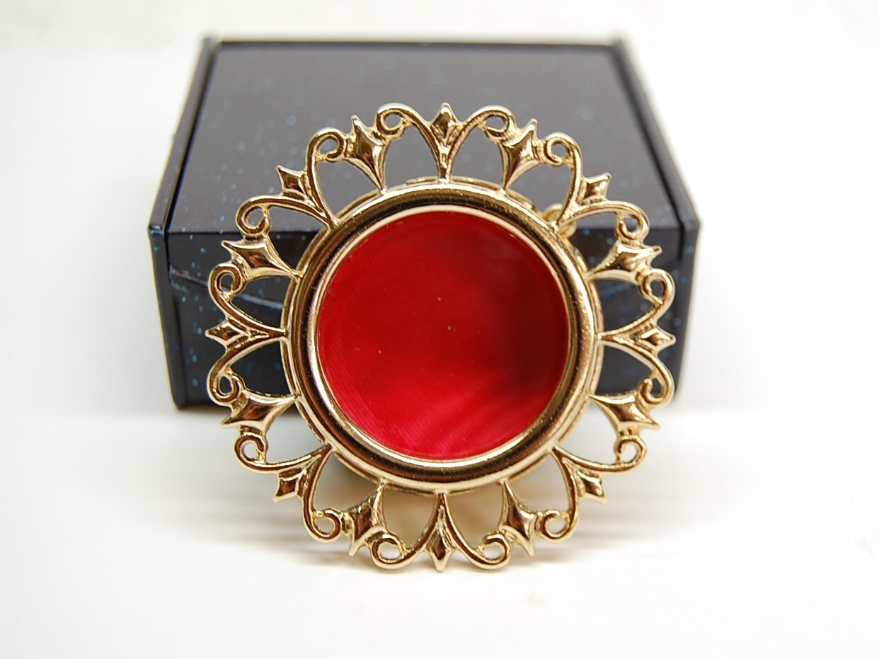 Large Relic Theca, Gold Plated Reliquary - Saint Relic Theca with Case (F)