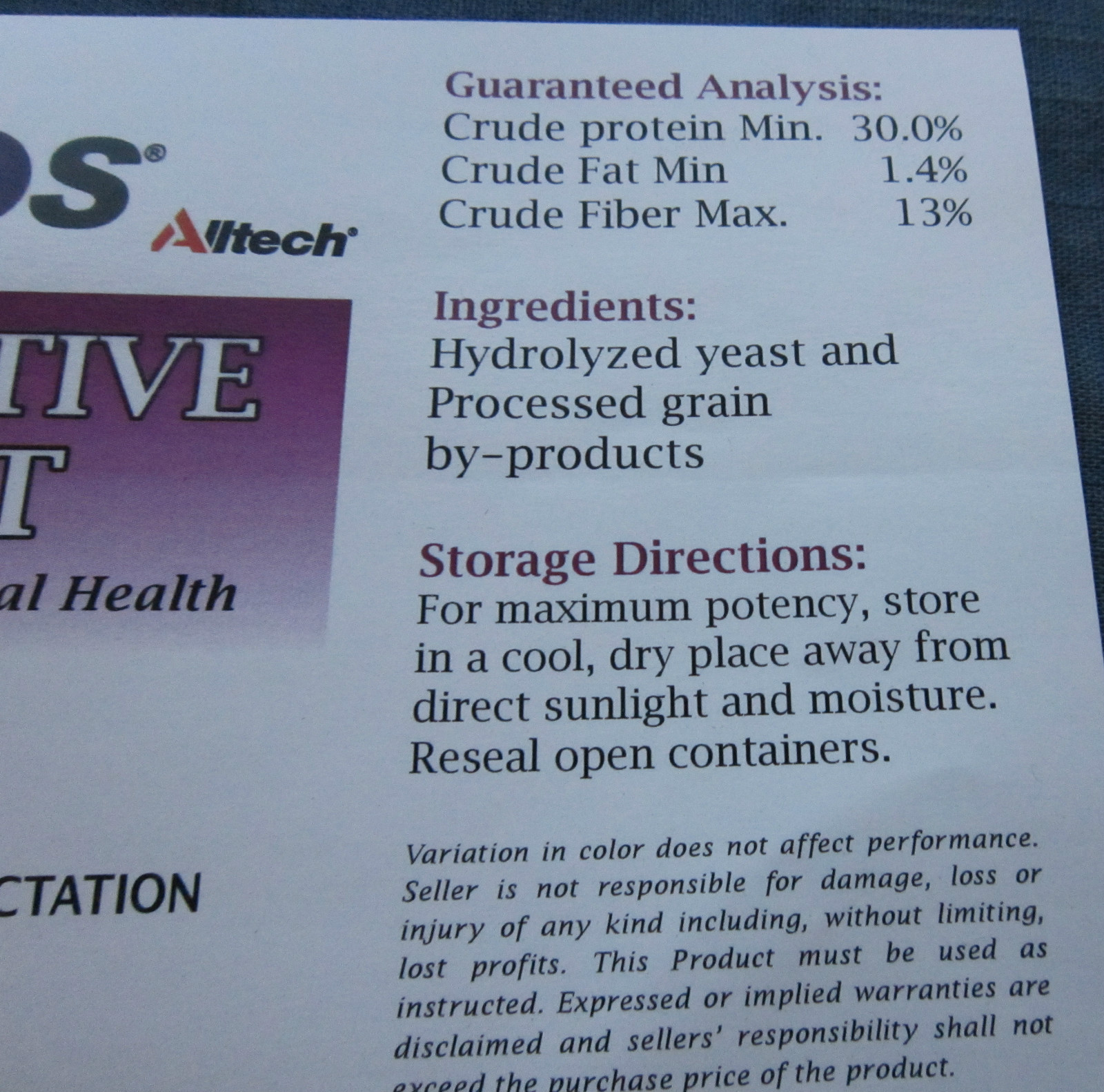 BIO-MOS 4 lb Horse DIGESTIVE ULCeR IMMuNe GUT HEALTH Supplement Alltech 180 serv
