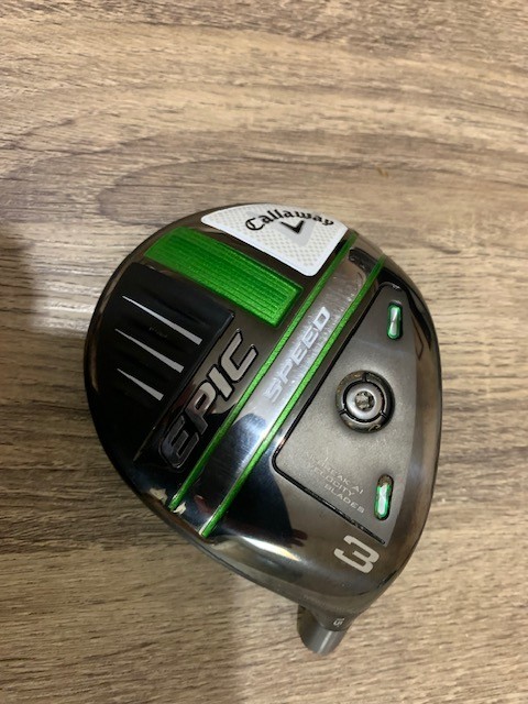 NICE TOUR ISSUED CALLAWAY EPIC SPEED 15 DEGREE RIGHT HAND FAIRWAY CLUB HEAD