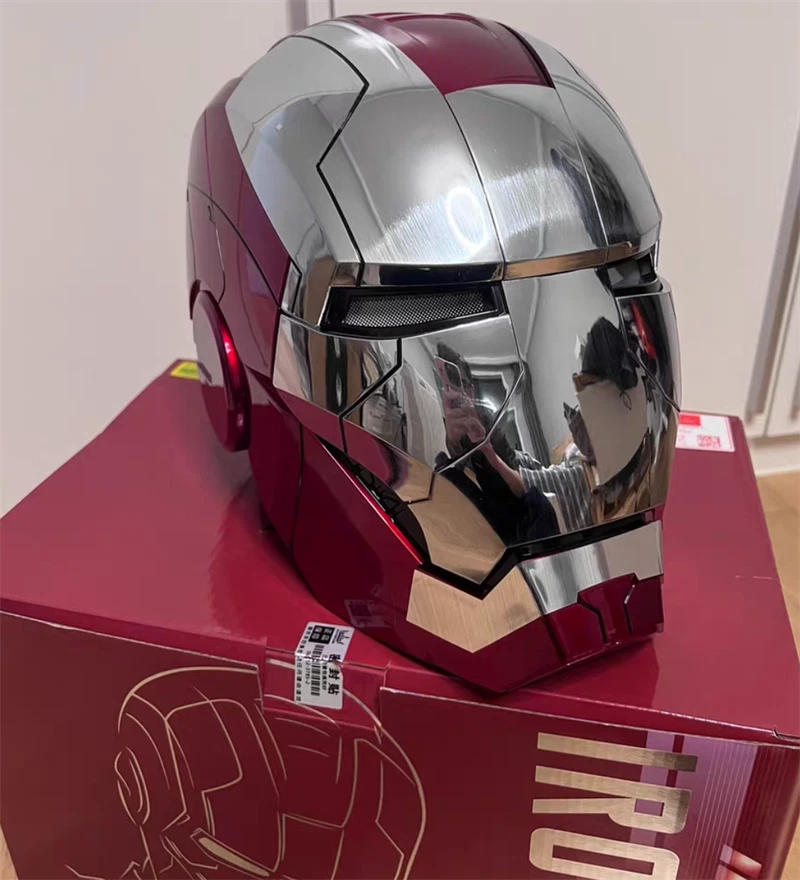 US! 1:1 Autoking Iron Man MK5 Helmet Mask Wearable Voice-control Transform Mask