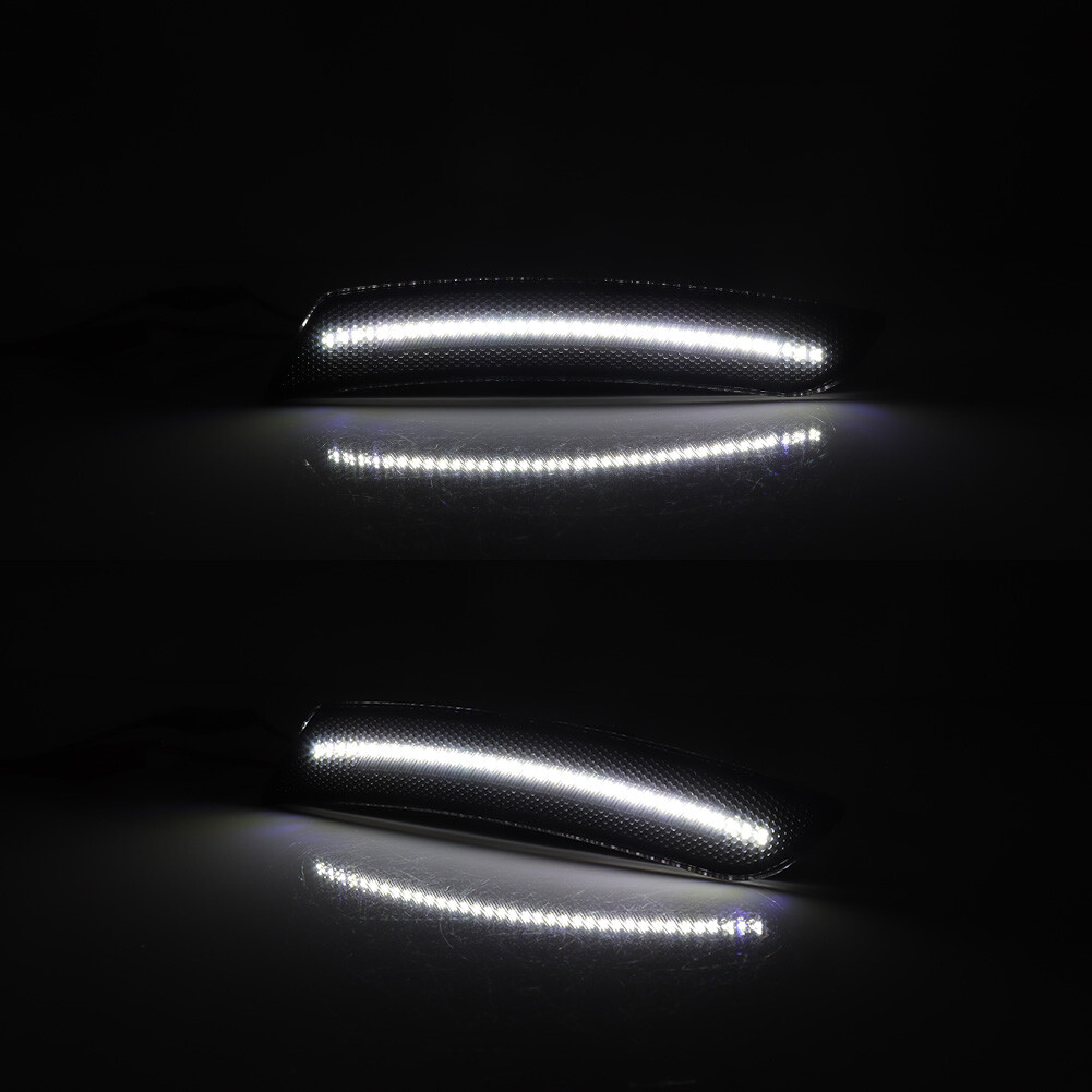 4X Smoke Full White LED Side Marker Light Fender Lamp For 2016-2023 Chevy Camaro