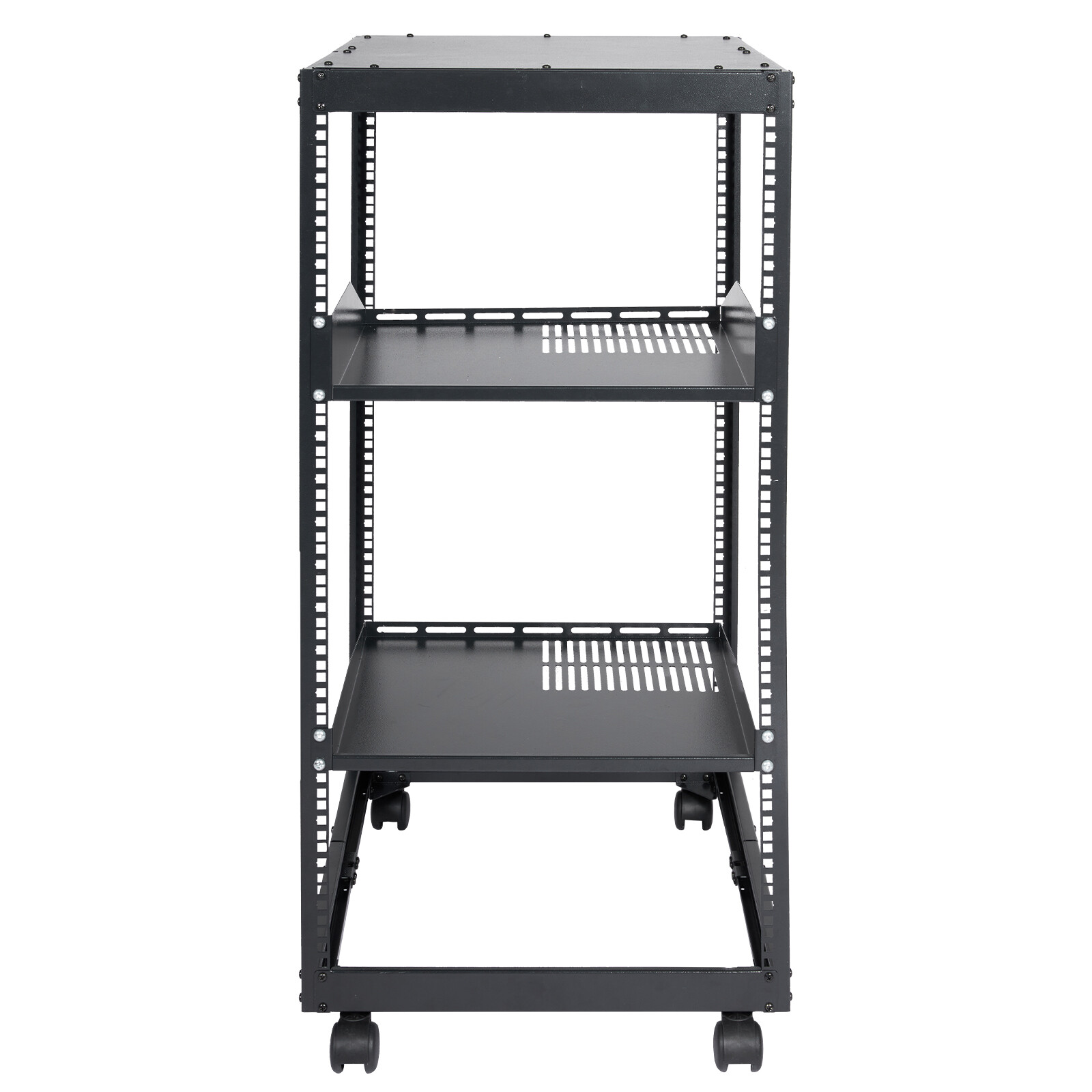 VEVOR 20U 4 Post Open Frame Server Rack Network Enclosure 23''-40'' Adjustable