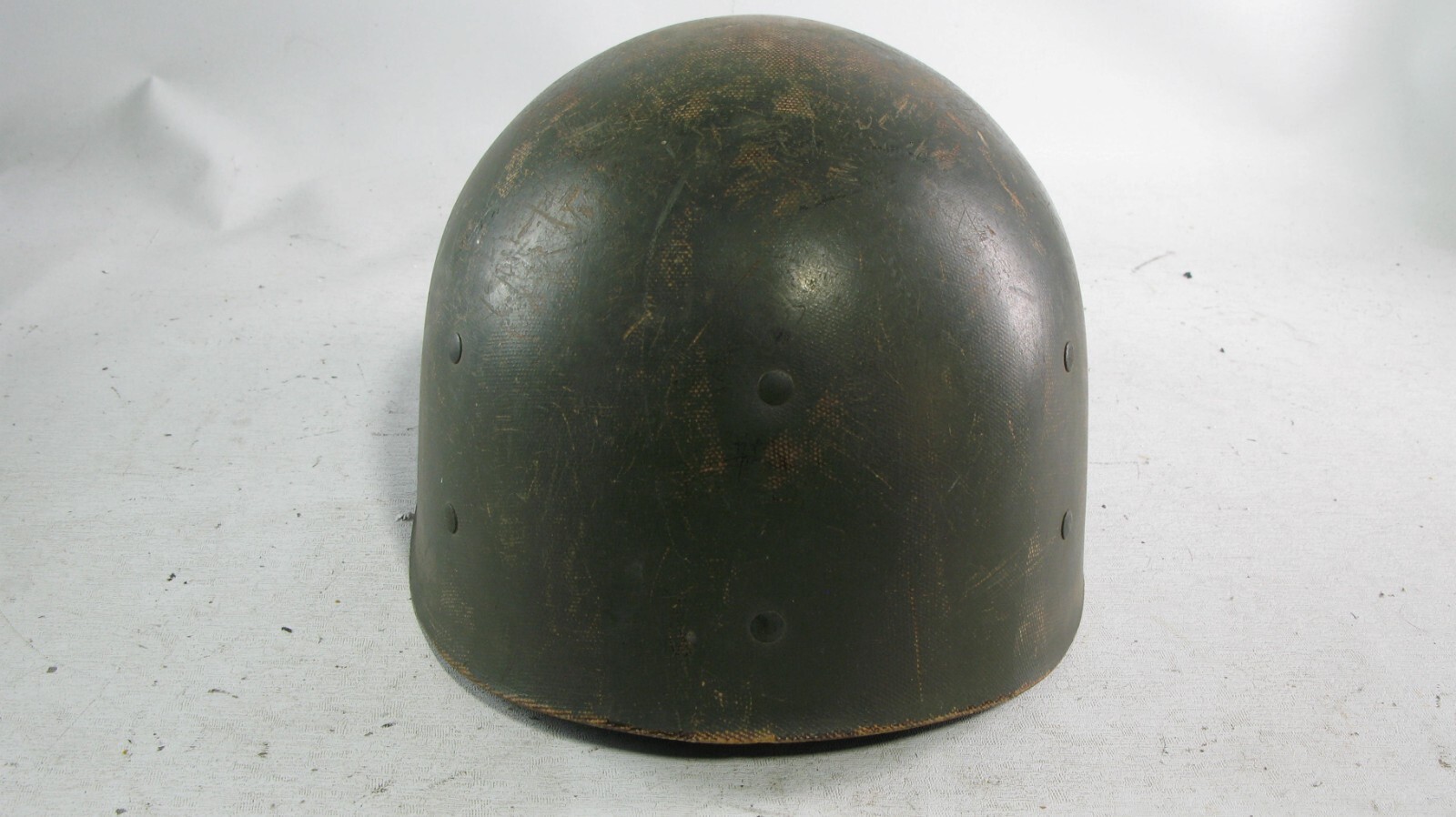 WWII Battle of Alaska Alueteutiah Islands Officer Helmet Combat Stripe Aleutian