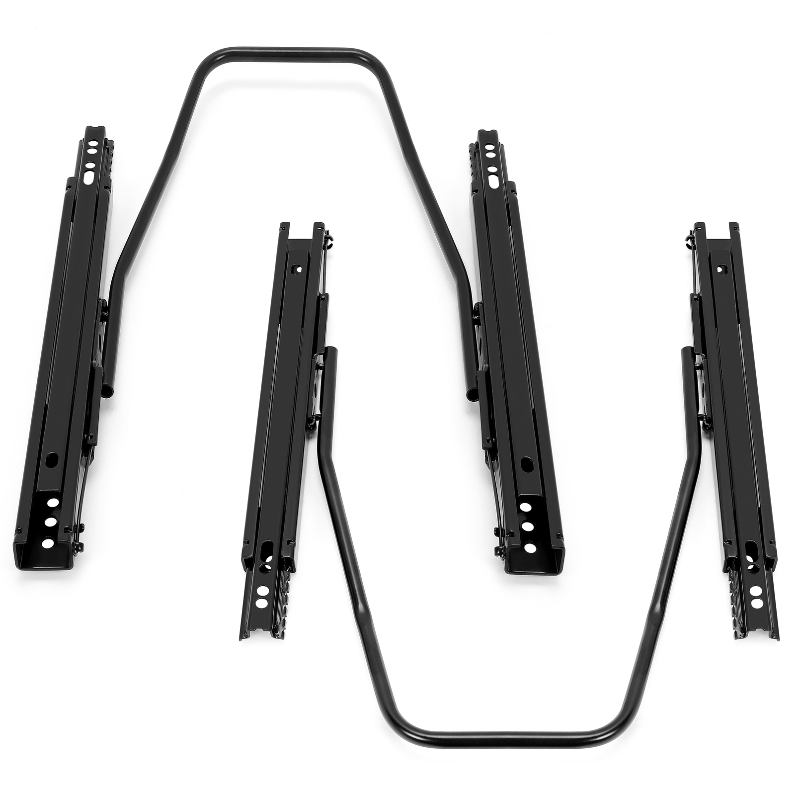 2x Universal Dual Lock Seat Sliders Rails Bracket Track Aessembly Mount Hardware