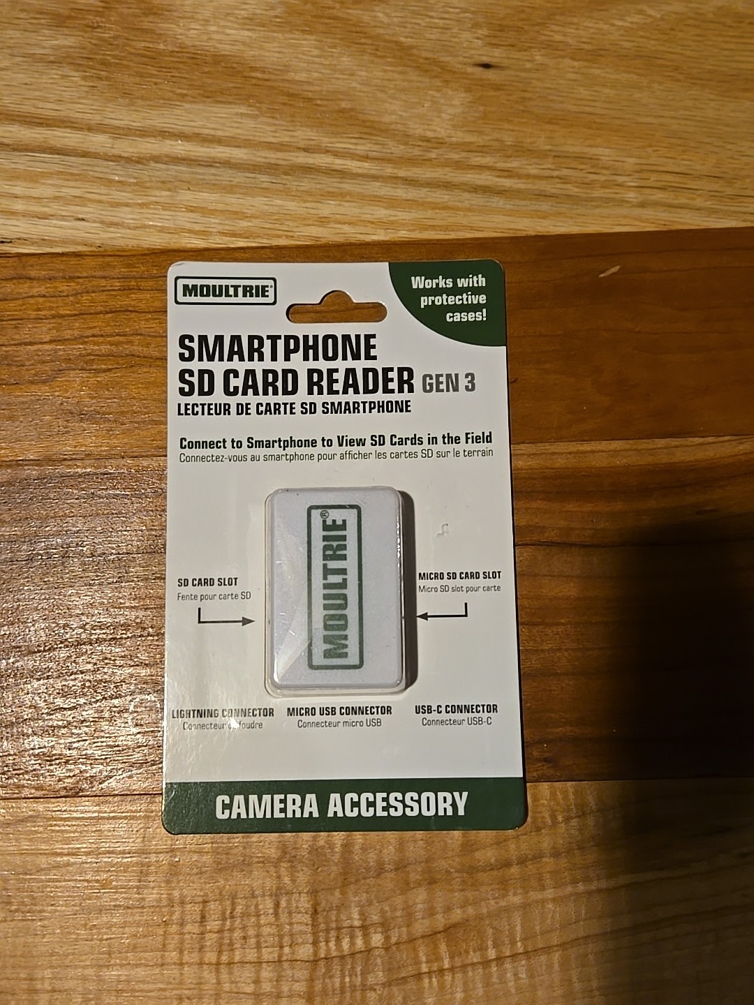 Moultrie Gen 3 Smartphone SD Card Reader MCA-13488 Lightning & USB-C Brand New