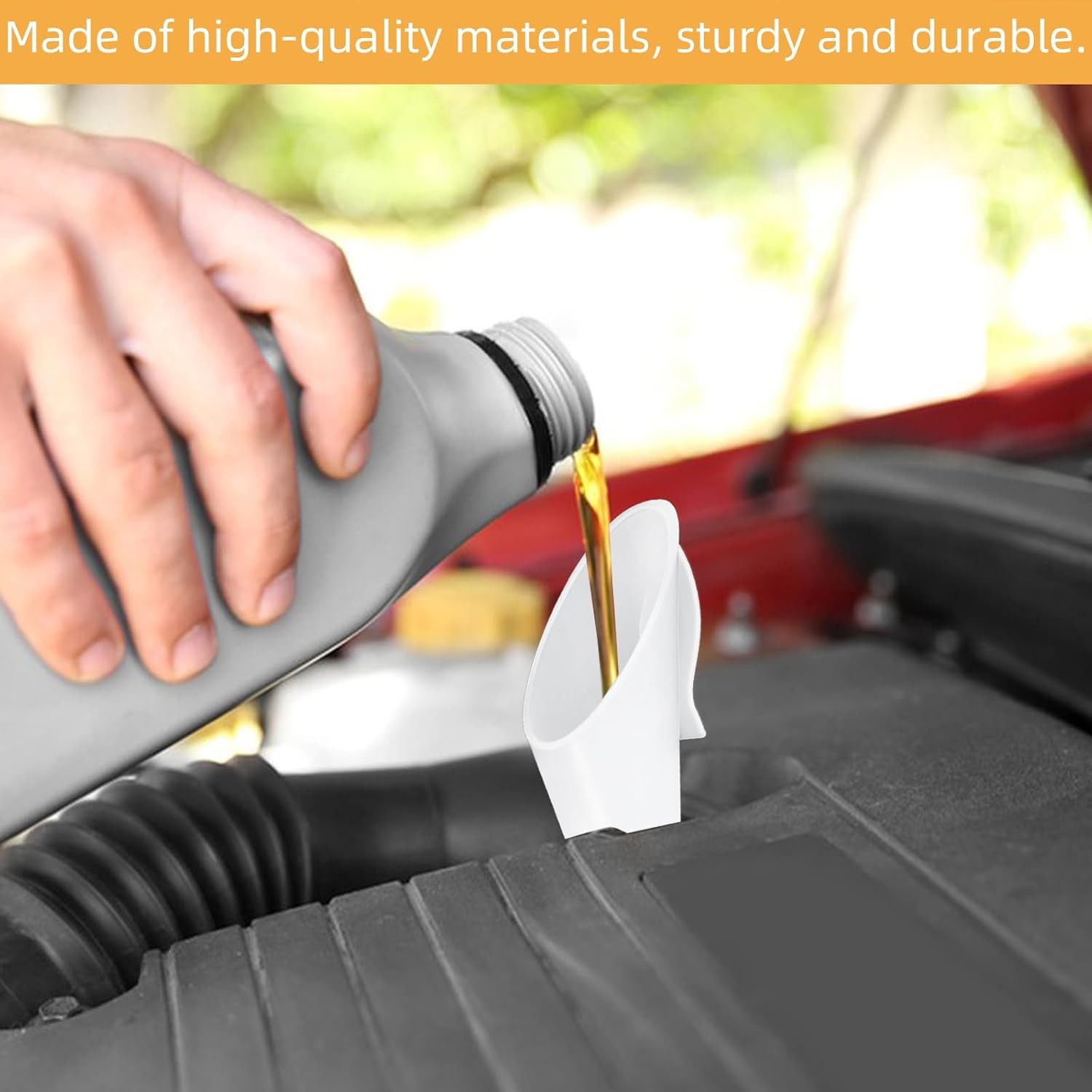 2 Pcs Fuel Funnels for Automotive,Capless Fuel Funnel Compatible with Ford F150