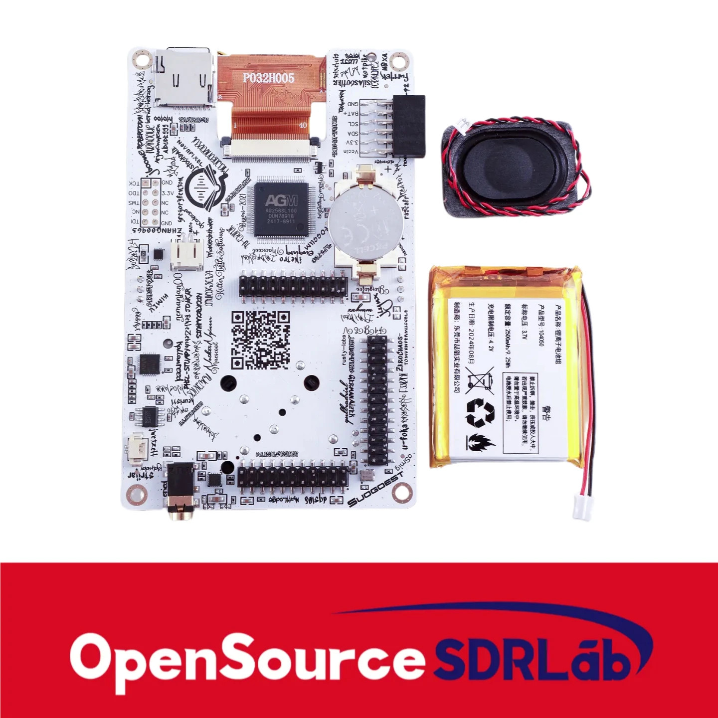 Portapack H4M Spectrum Analyzer & Transparent Shell with speaker&Lithium Battery