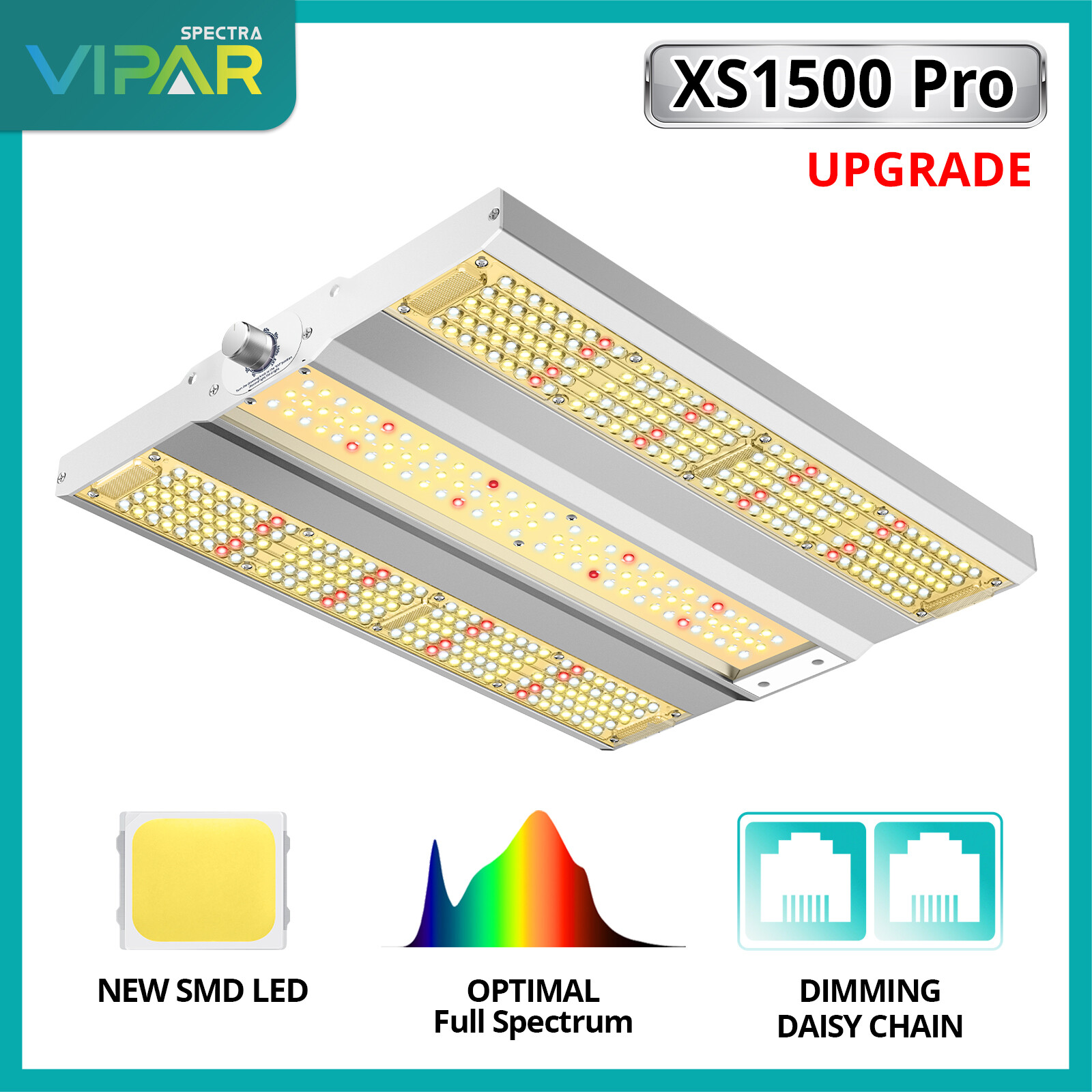 VIPARSPECTRA XS1500 Pro LED Grow Light Sunlike Full Spectrum All Plants Veg IR