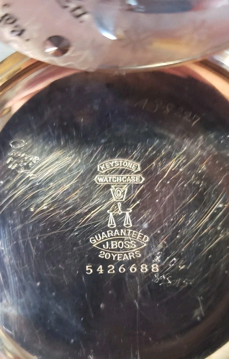 Antique Rare Hamilton Pocket Watch Grade 935, Size 18, Gold Filled 17j Works