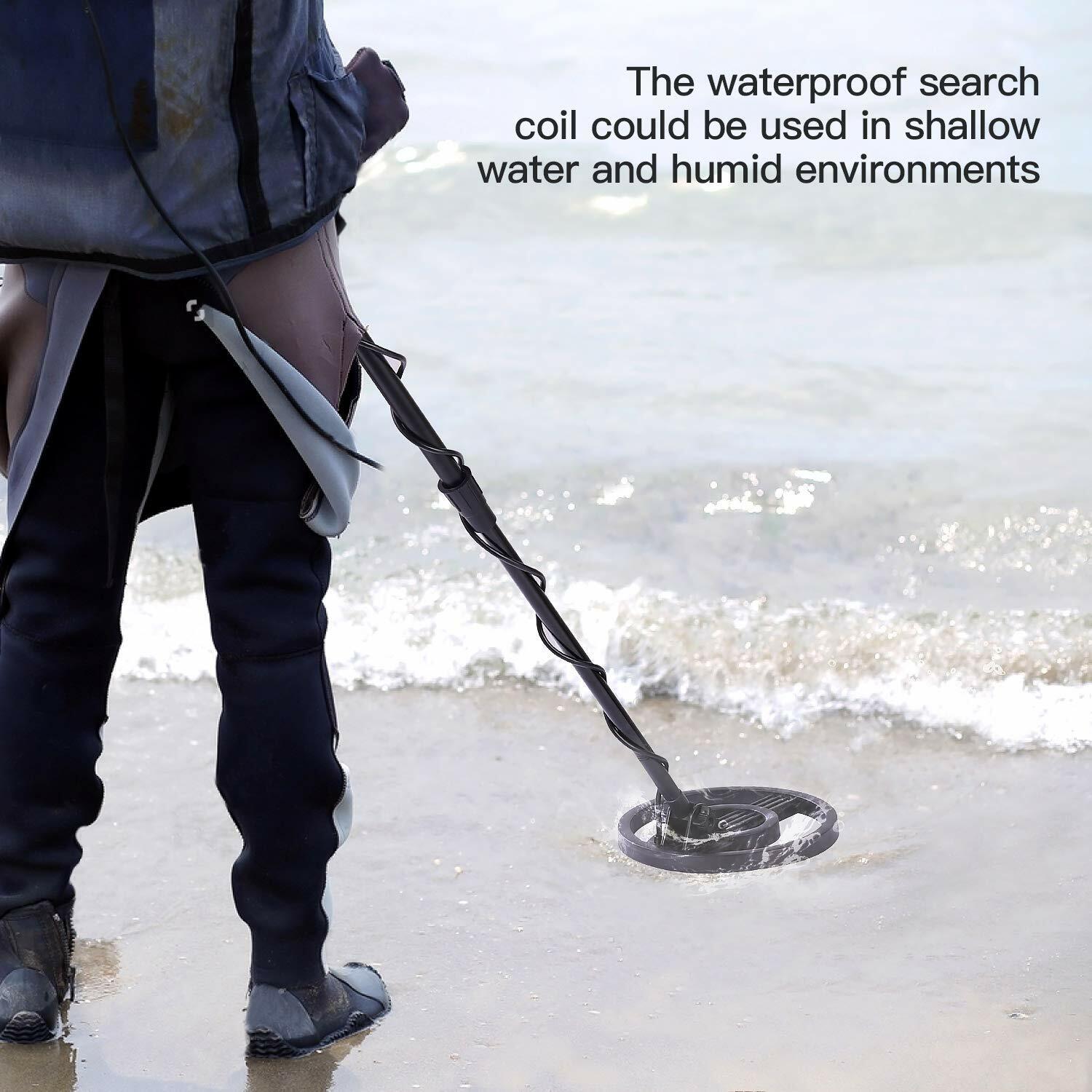 Metal Detector, 3 Modes Adjustable Waterproof Detectors (24"-45") with Larger Ba