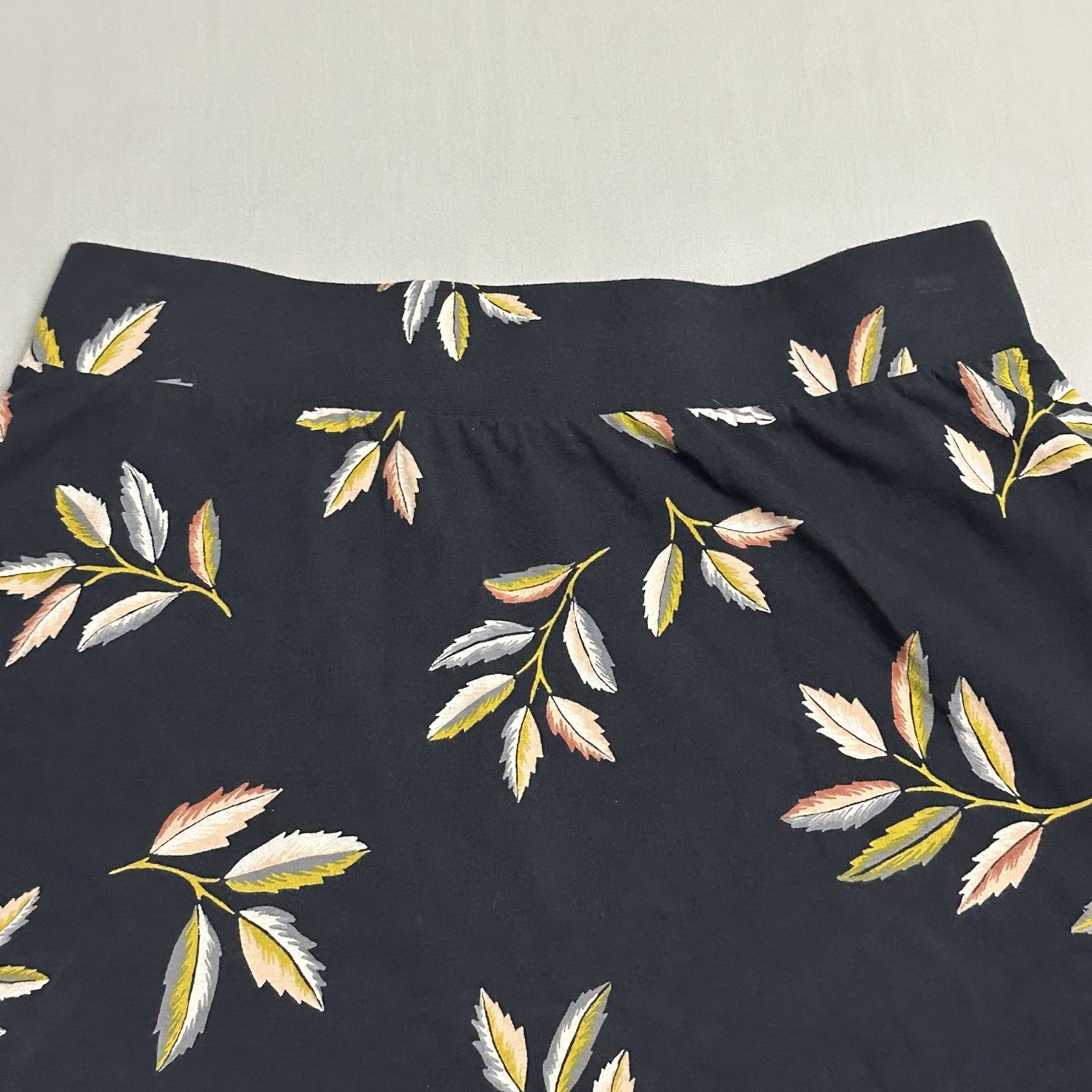 Pact Skirt Womens Small S Floral Pockets Short Pull On Organic Cotton Stretch