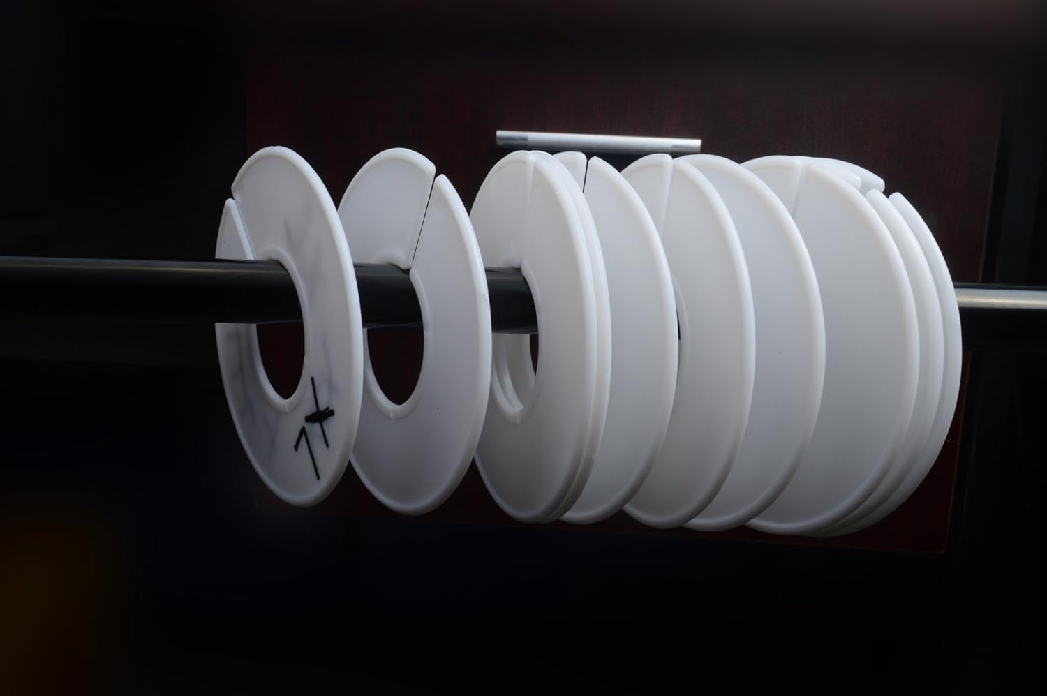 20 Pack Clothing Rack Size Dividers, Wardrobe round Hangers Label Closet Divider