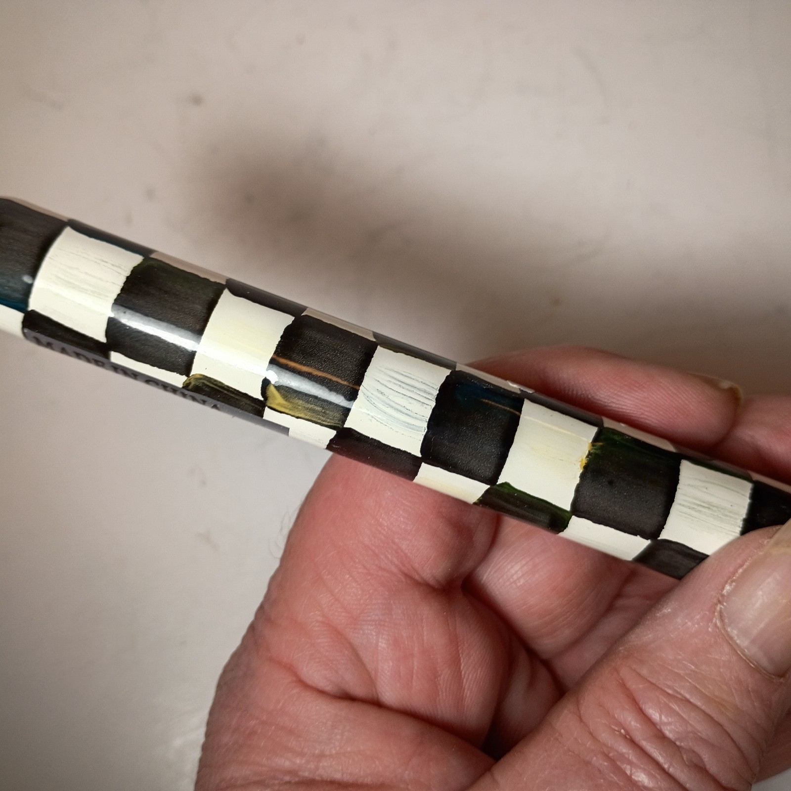 MacKenzie-Childs Courtly Check Spatula Black 12.5”