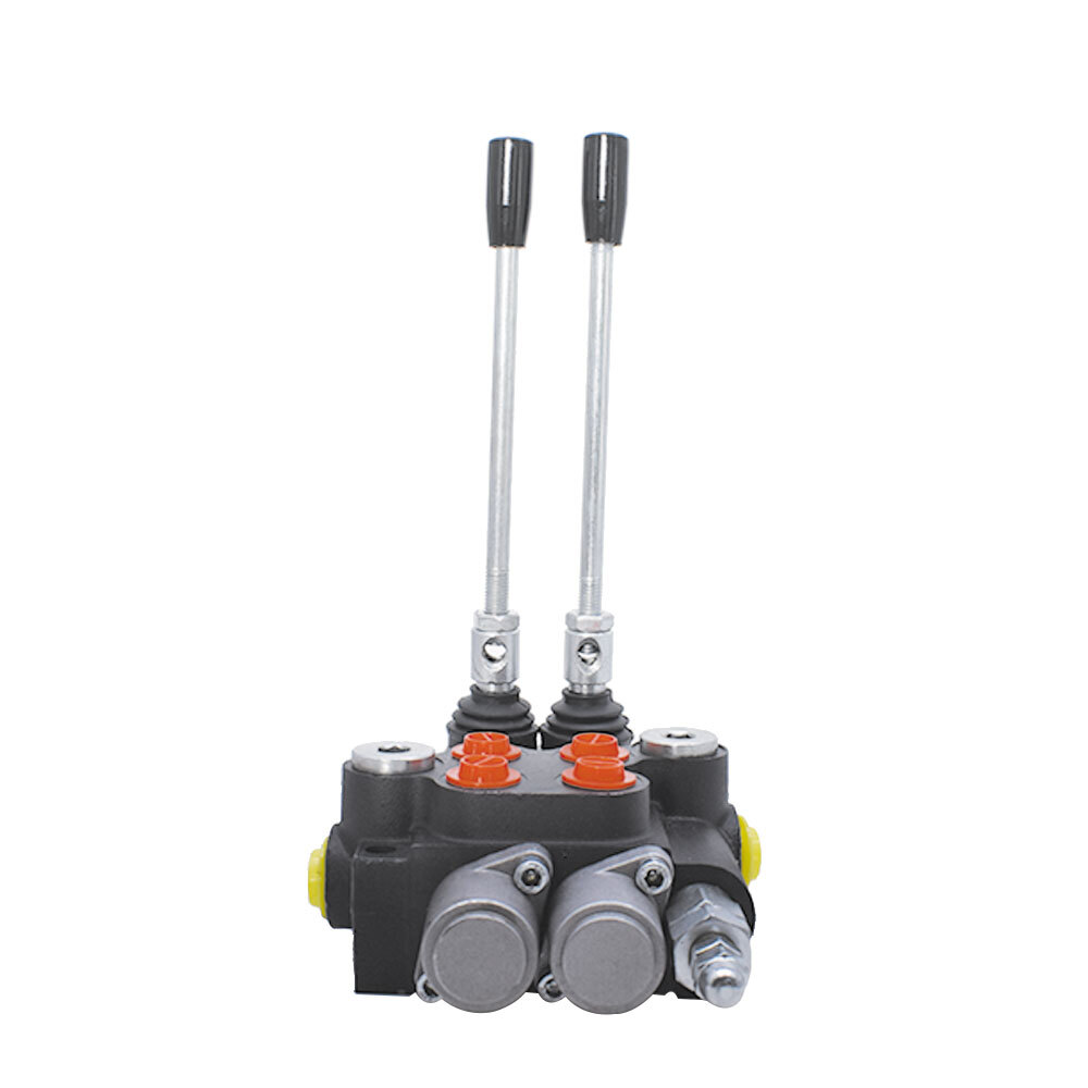 Hydraulic Control Valve Double Acting 2 Spool 3600 PSI 13 GPM SAE Ports