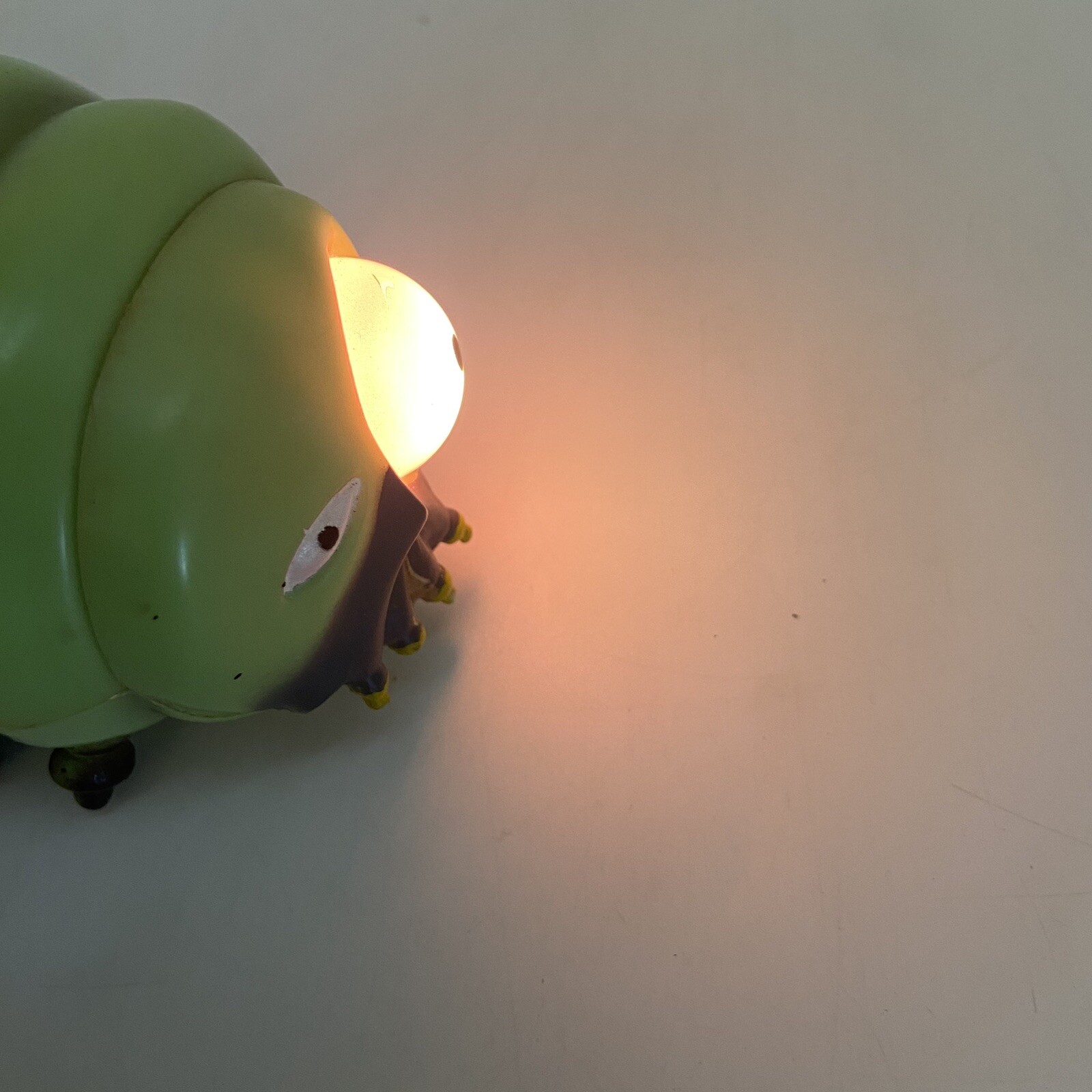 Mini 5" Gemmy Magnificent Maggot Flashlight Works Rare