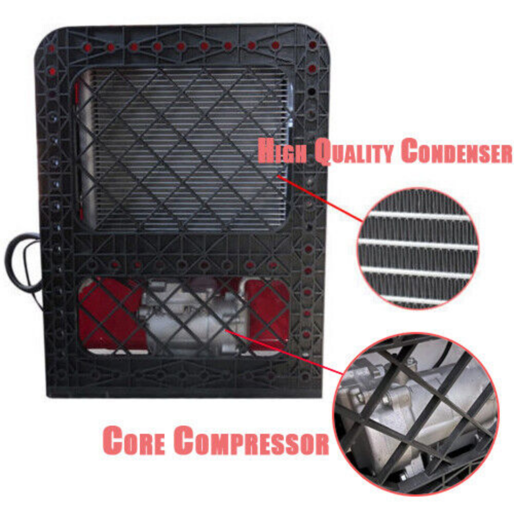 Truck Cab Air Conditioner 12000 BTU 12V Split AC Fits Semi Trucks Bus RV Caravan