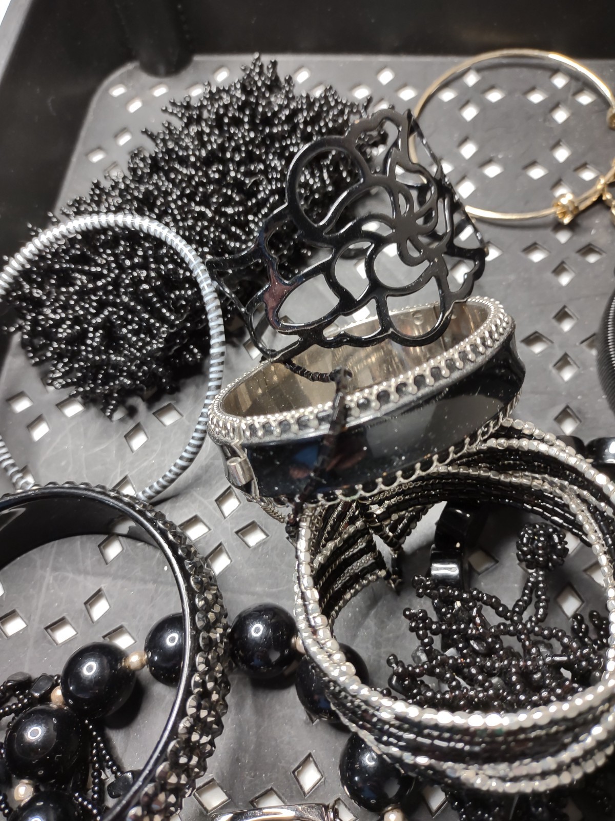 Lot Of Black / Dark Bracelets Black Bracelet Lot MLLAN