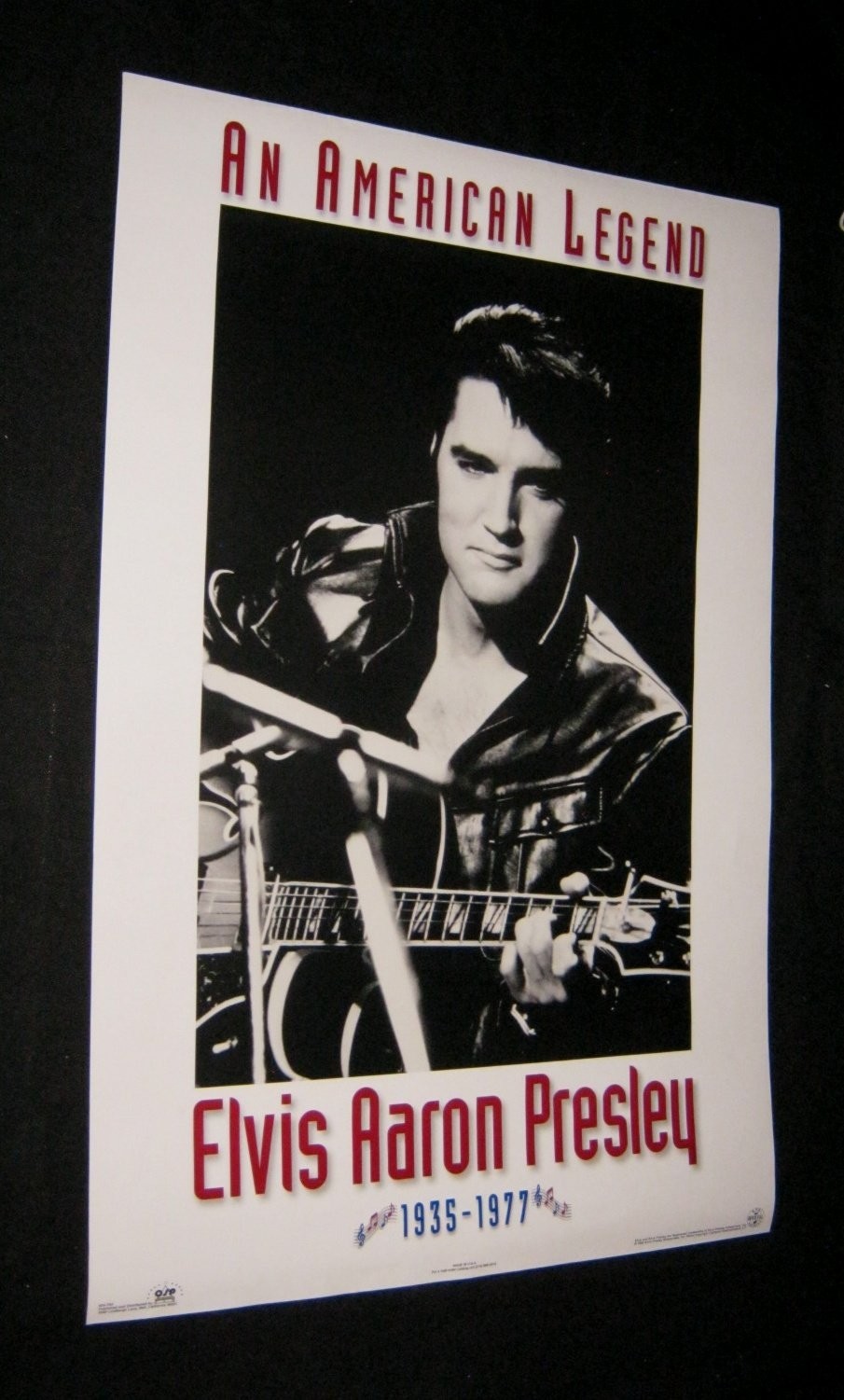 ORIGINAL 1995 OSP ELVIS PRESLEY ENT LICENSED POSTER AN AMERICAN LEGEND 24x36