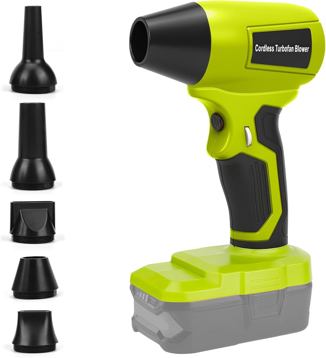 Cordless Handheld Turbo Blower for Ryobi 18V Battery Leaf Blower Power Jet Fan