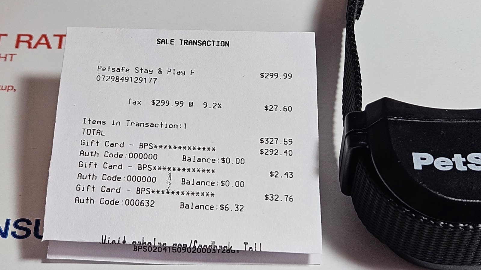 PetSafe Wireless Fence Rechargeable Collar Replacement PIF-275-300-100 RFA-561