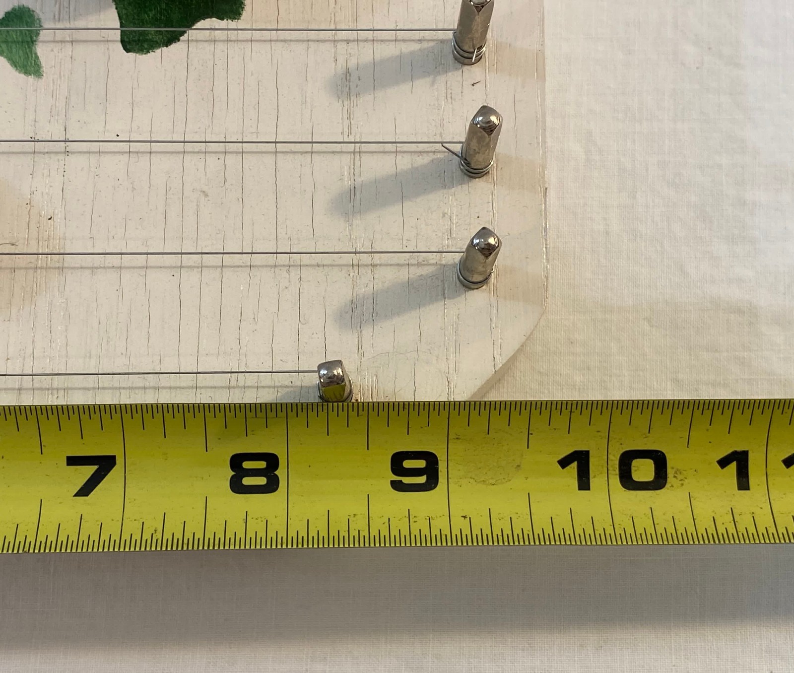 UNBRANDED DOOR HARP CHIME GREEN LEAF FOLIAGE