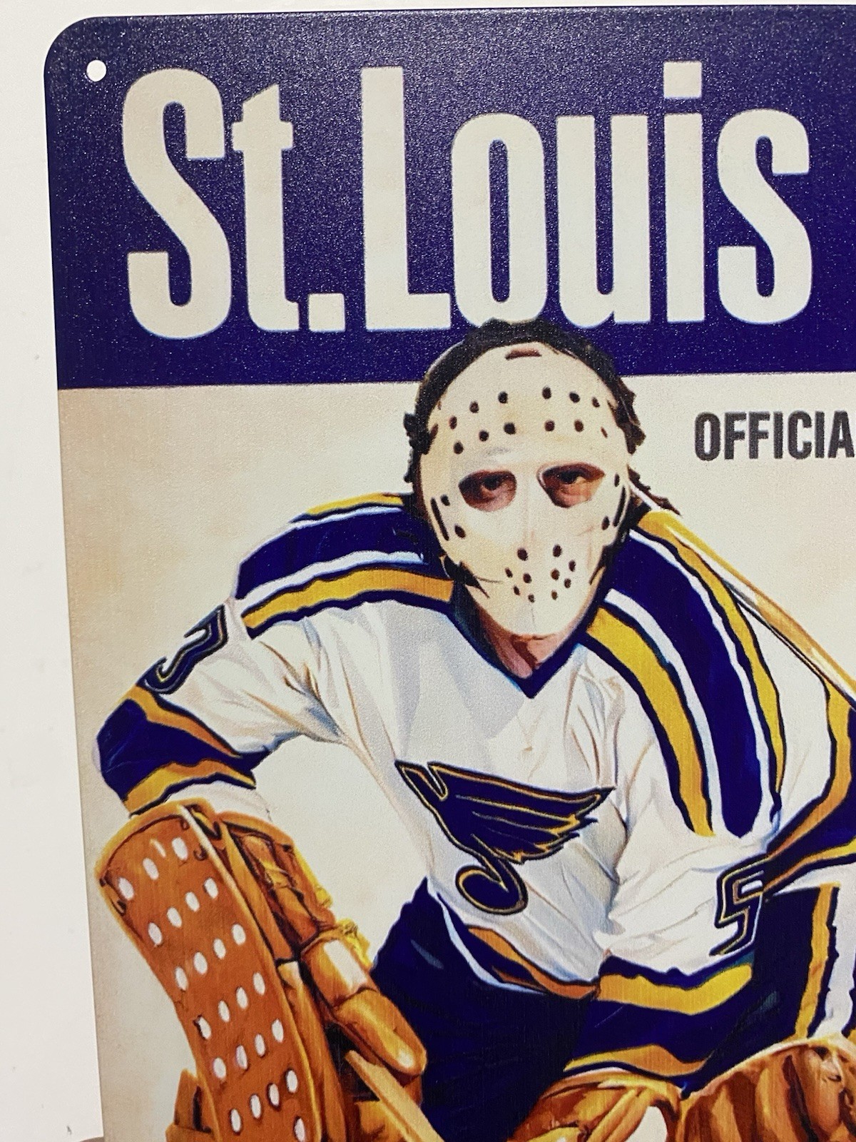 Stag Beer St. Louis Blues Sign - 1975 Schedule Play Gloria Stanley Cup Retro