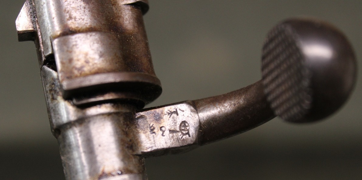 RARE Polish Mauser complete bolt K98 K29 bent handle knurled knob