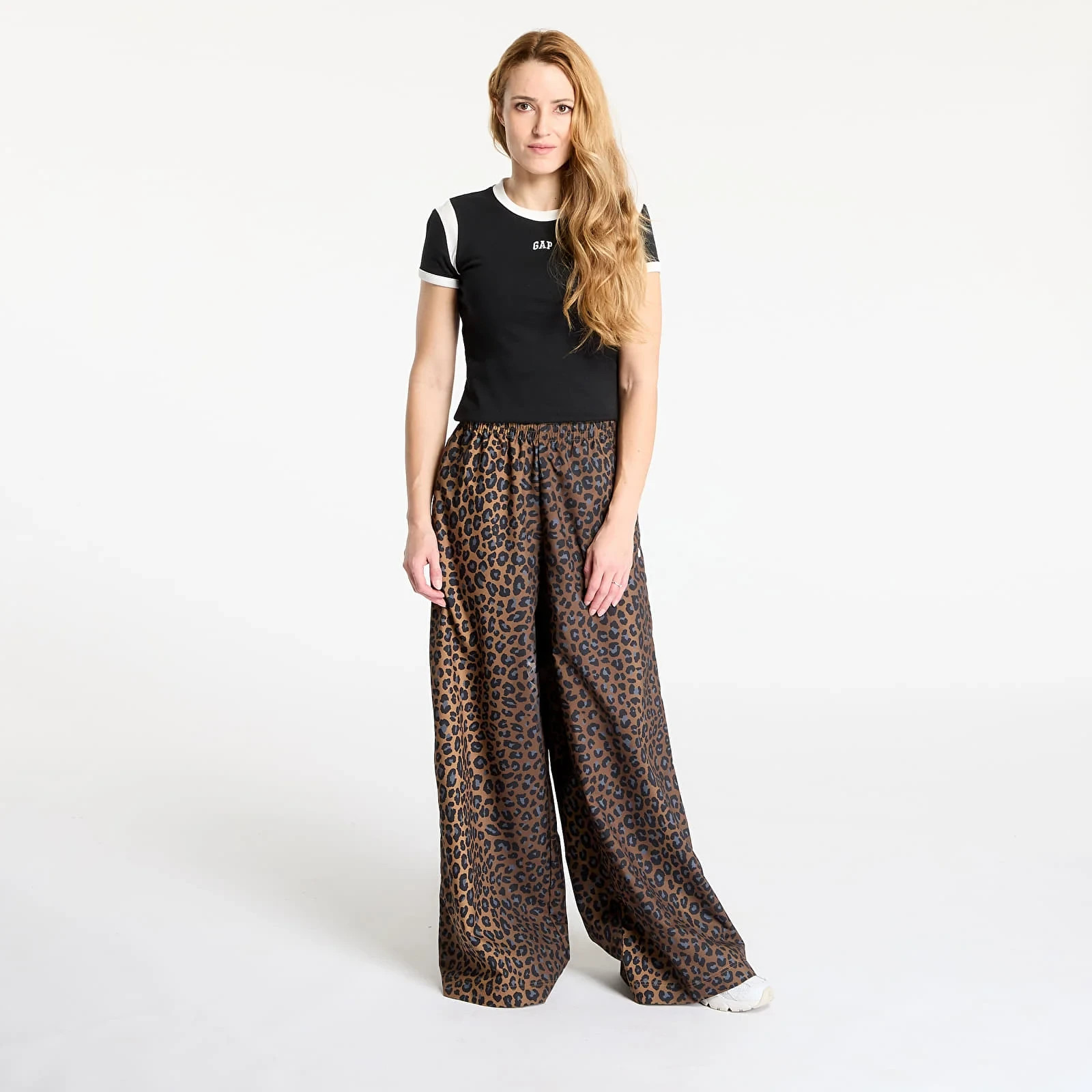 adidas Originals Women's Leopard Firebird Oversized Track Pants JW7302