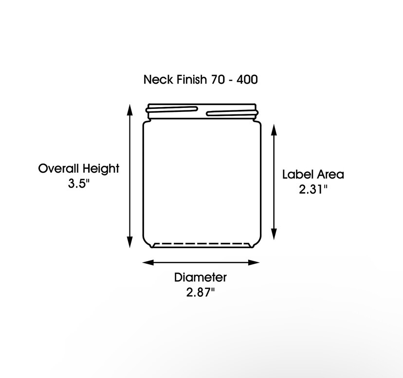 8 oz Clear PET Straight Sided Jars w/ Ribbed Lined Cap - Multiple Pack FREE SHIP