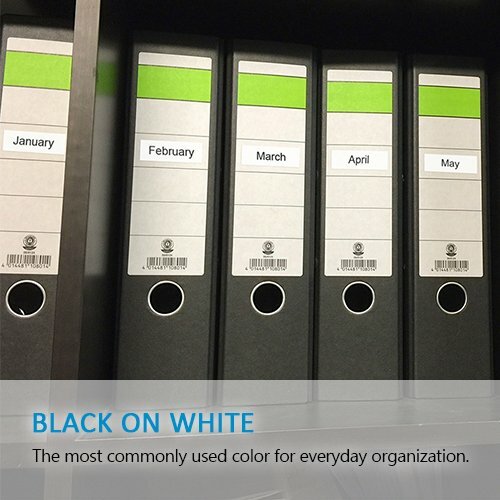 5PK Compatible DYMO LetraTag Refills 91330 White Paper Label Tape 12mm LT-100H