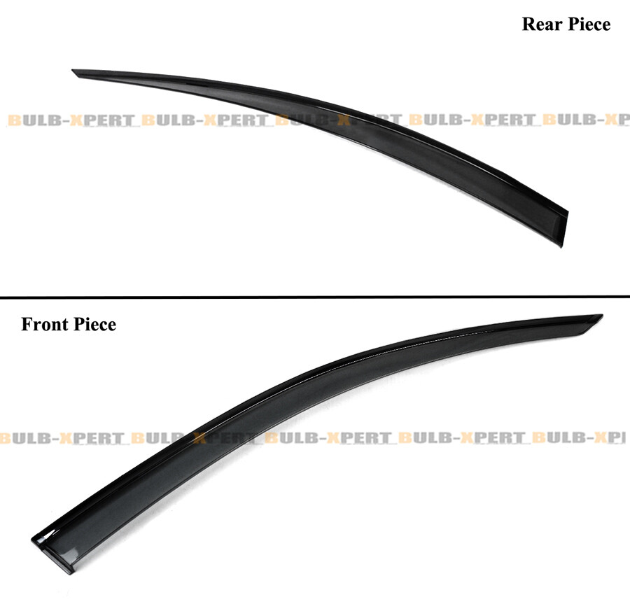 For 2025 Toyota Camry Black Trim Door Window Visor + Rear Roof Spoiler Deflector