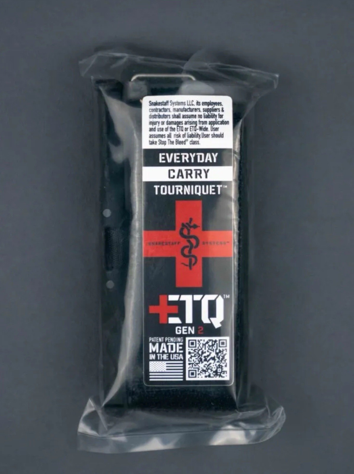 Everday Carry Tourniquet - ETQ Wide Gen 2 BLACK