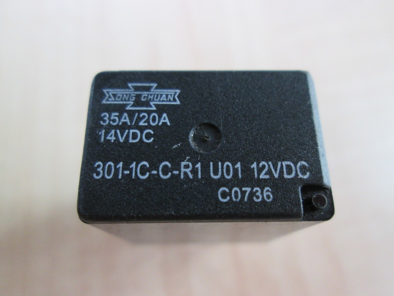 NEW Song Chuan 301-1C-C-R1 Automotive Relay 12V 35A/20A 5-prong SPDT #R21AD