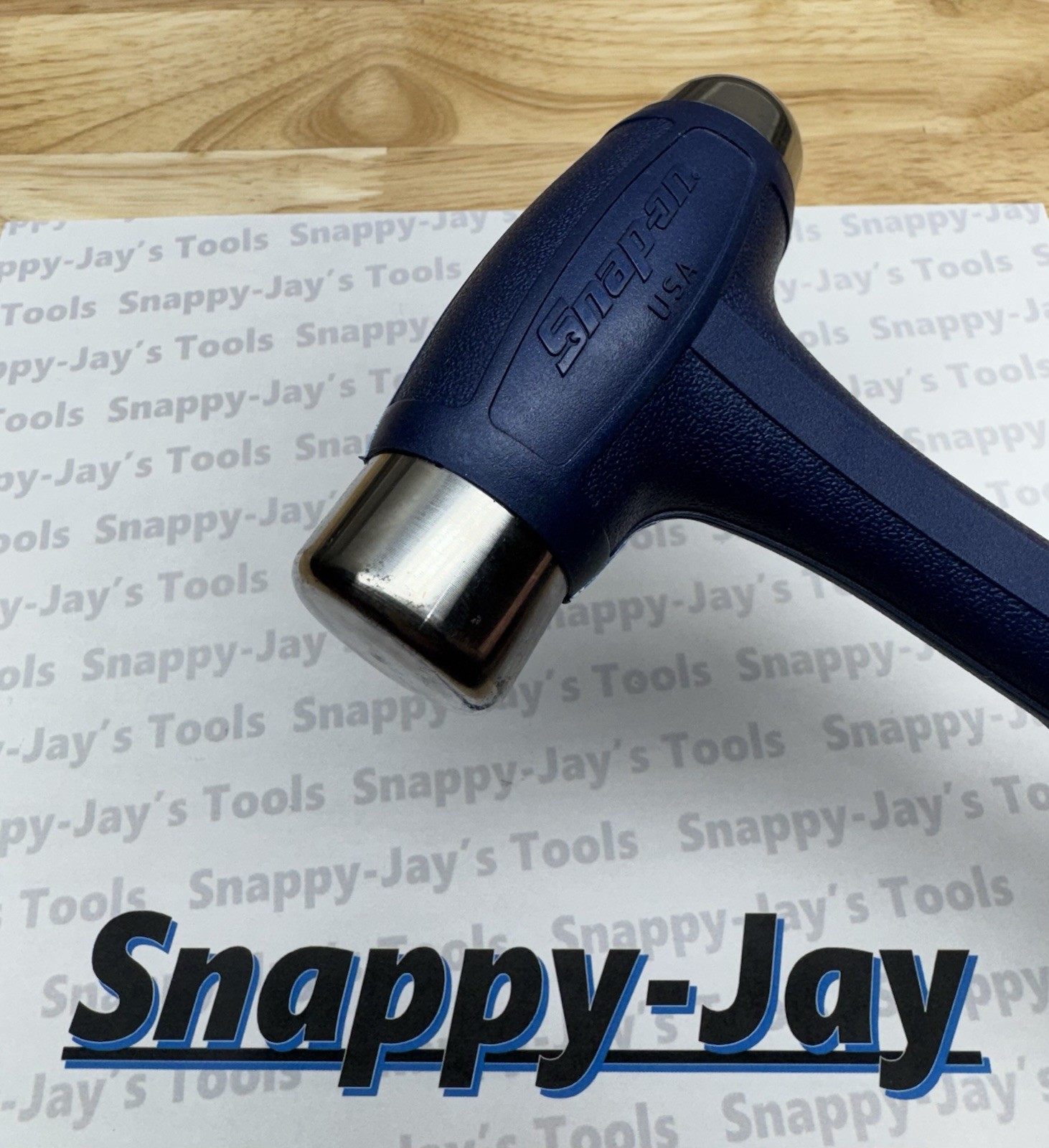 Snap-on Tools USA NEW POWER BLUE 16oz Ball Peen Dead Blow Hammer HBBD16MB