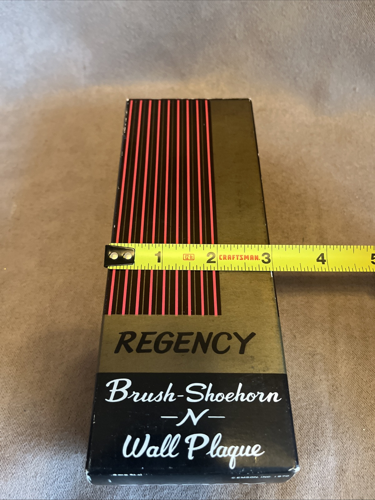 VTG 1960's REGENCY Travel Horse Brush, Shoehorn & Wall Plaque NEW IN BOX UNUSED