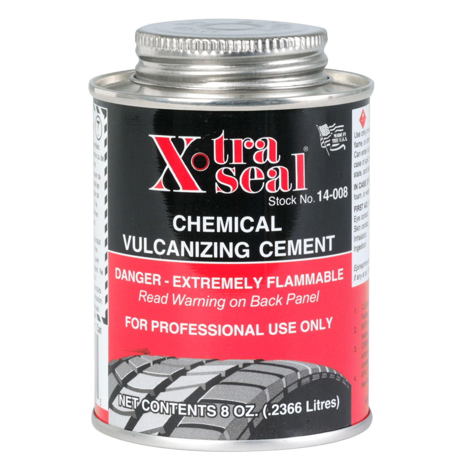 31 Inc. Chemical Vulcanizing Rubber Cement/Glue 8oz. Tire Repair Patch Glue