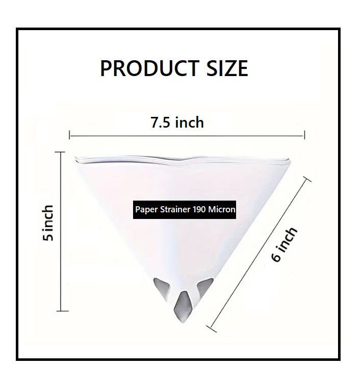 Paint Strainers, Paint Filter Strainer Paper Cone - 190 Mic, Pack (250/500/1000)