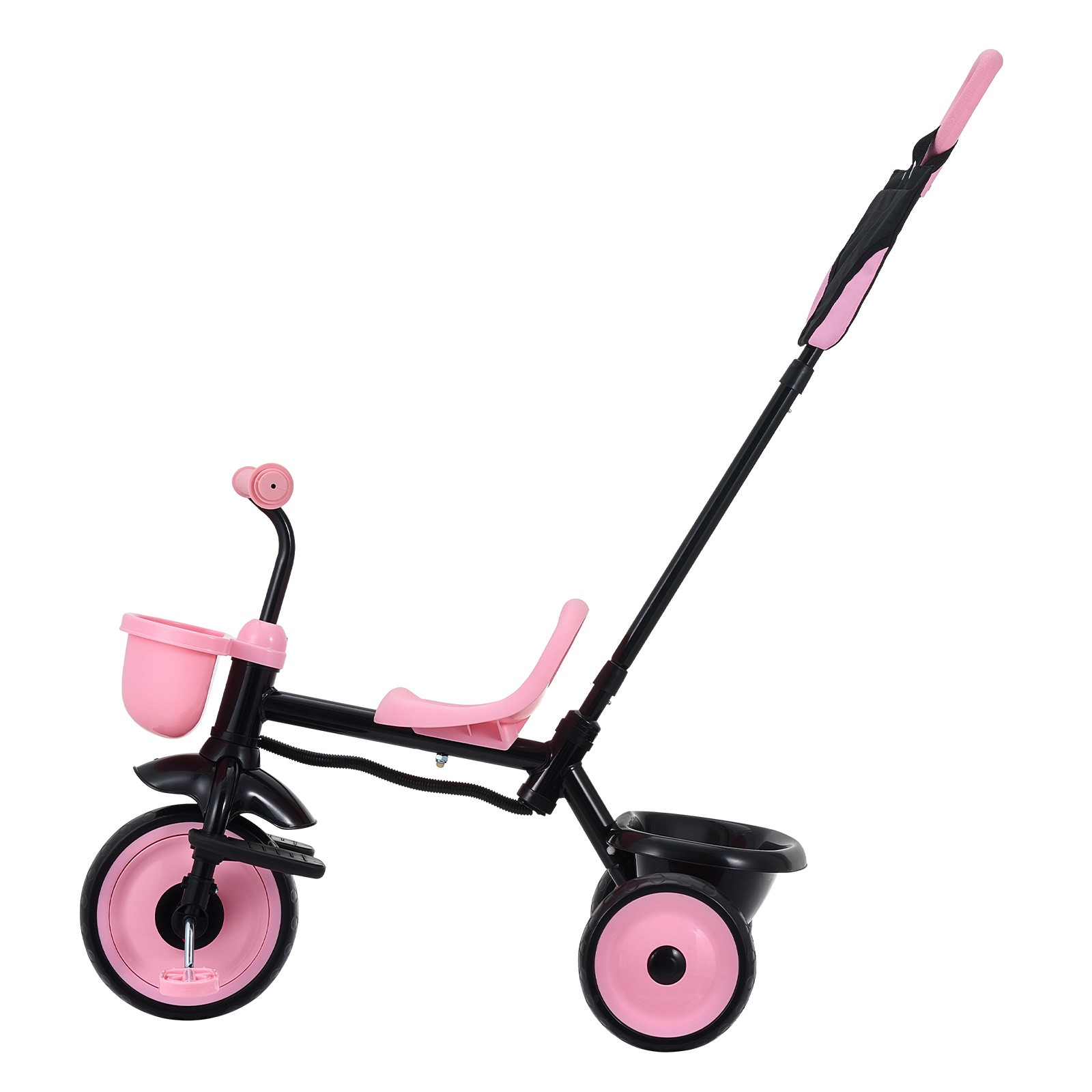 Uimoso Toddler Tricycle & Stroller for Ages 1.5-5 Kids Trike with Push Handle