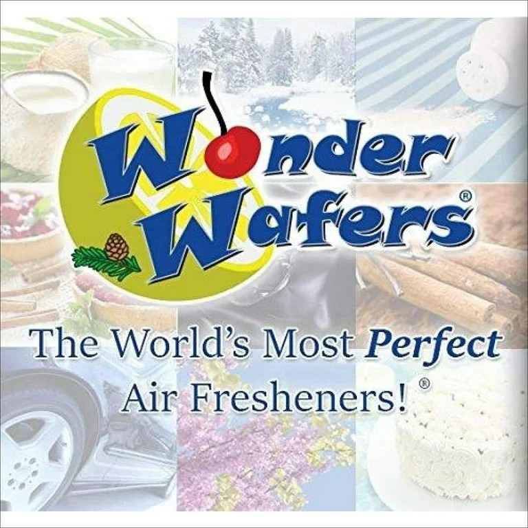 50 Count Wonder Wafers Aqua Frost Individually Wrapped Air Fresheners Detail